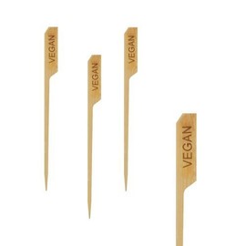 Papstar – ‘vegan’ finger food skewers 120 mm, 85928