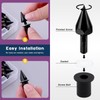 Swpeet 15Pcs Windshield Screws Aluminum Spike Motorcycle Windscreen Bolts Kit,