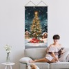 AHANDMAKER 2 Tapestries With Christmas Theme. Christmas Tree Long Vertical