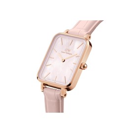 Daniel Wellington Quadro Watch Rose Gold Leather, Rose Gold, DW00100508-AMZUK