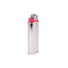 Improved Blank Lighter Cover / Sleeve / Case - Silver,
