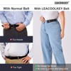 LEACOOLKEY No Buckle Stretch Belt for Women/Men—2 Pack Elastic Invisible