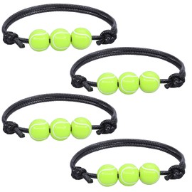Stocking Stuffers Holiday Outfits for Women 2024 4Pcs Ball Bracelets Sports Ball Charm Bracelets Basketball Soccer Baseball Rugby Bracelets Adjustable Sport Ball Wristbands Bracelet for Men Favors Sports Birthday Party Gifts (666-286-baseball)