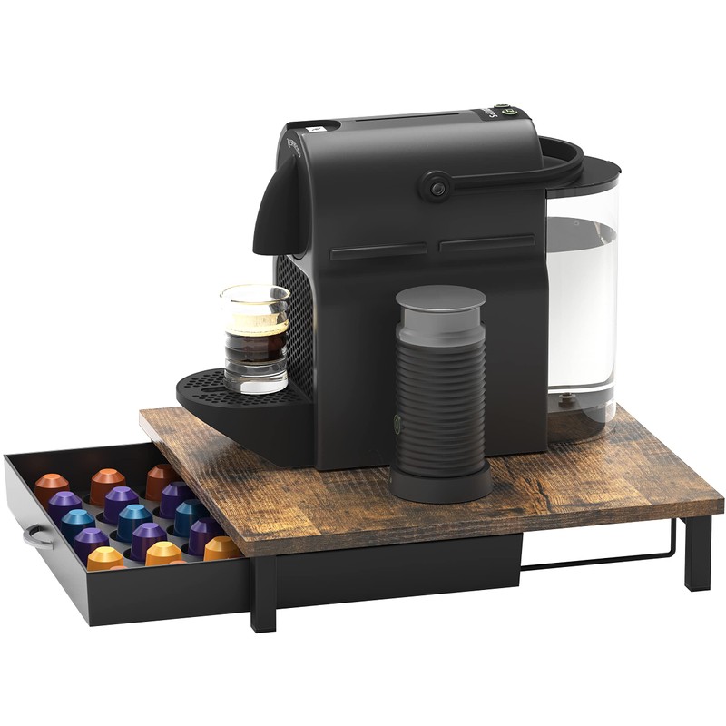 Deco Brothers Wooden Coffee Pod Drawer Compatible with 42 Nespresso