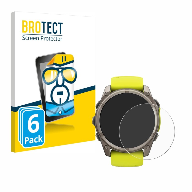 BROTECT Screen Protector for Garmin Fenix 8 Solar (51 mm)