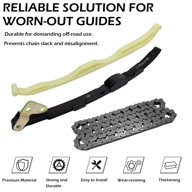 GOLKNHA Cam Timing Chain and Guides Kit for Rhino 660