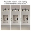 AUQUEE 3 Light Track Lighting Fixtures Ceiling, Black LED Track
