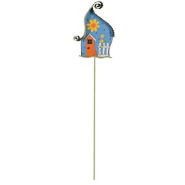 Sunset Vista Designs 93645 Gnome Collection-Decorative Plant Pick, Blue, 24-inch Height