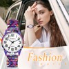 JewelryWe Womens Stretch Band Watches: Easy Reader Analog Quartz Elastic