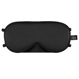 ALASKA BEAR Natural silk sleep mask & blindfold, super-smooth eye mask (2 Straps(w/Nose Baffle))