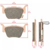 Caltric Brake Pads for Honda TRX650 TRX 650 Rincon Rear