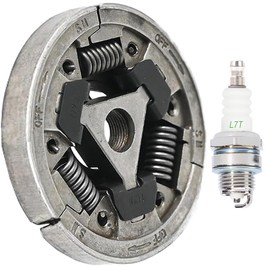 ZAMDOE Clutch for Stihl TS410 TS400 TS420 Concrete Cut Off Saw Metal Clutch Assembly Replaces 1125 160 2006, 1120 160 2005(with a L7T Spark Plug)