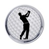Elektroplate Golfer Swing All Metal Emblem for Automotive | Car