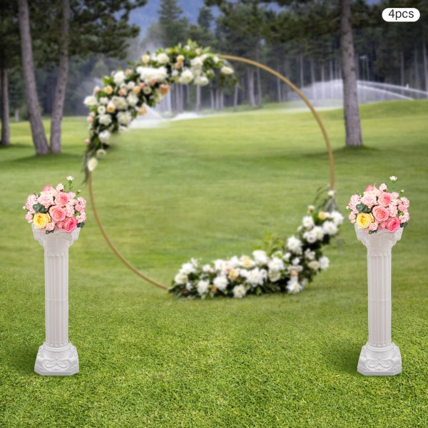 4pcs Roman Pillar Flowerpot Holder Wedding Roman Column Landscape Venue
