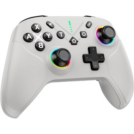 Switch 2 コントローラー ハンドル TURBO 背面ボタン 9色RGBライト 低遅延 ワイヤレス接続 1000mAh デュアルポート機能