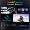 OBEST Motorrad Bluetooth Headset, Motorradhelm Kopfhörer mit LED RGB Schillernde