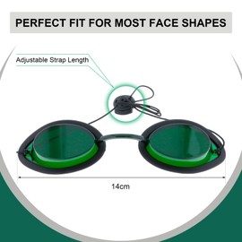 MCWlaser Beauty Patient Protective Goggle for IPL,Laser,LED,UV Lamp Treatment,without Blocking Light,Transparent