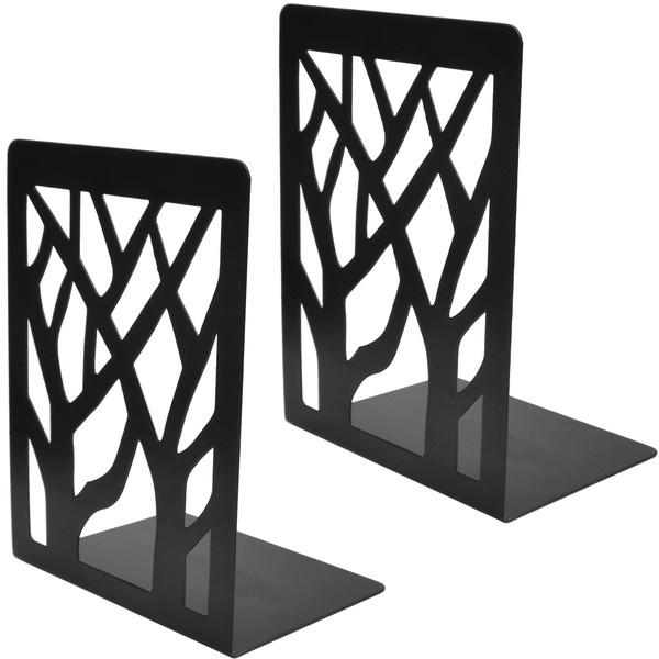 Pack of 2 Bookends, Book Holder, Metal Bookends, Book Holder,