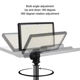 LED Video Light, 32W 416 LED Flat Screen Fill Light, Camera Studio Fill Light for Photography or Live Streaming