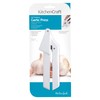 KitchenCraft Knoblauchpresse, Kunststoff, Weiß, 16 x 4 cm