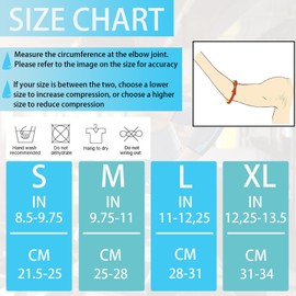 Elbow Support Tennis Elbow Support for Men Women Compression Elbow Bandages Strength Sports Elbow Bandage Non-Slip Tennis Elbow Support Elbow Pads for Arthritis, Golfer's Elbow Sleeves S