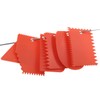 LRONG 6PCS Pottery Tools Plastic Clay Scraper Set Scraping Handle