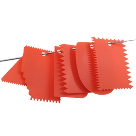 LRONG 6PCS Pottery Tools Plastic Clay Scraper Set Scraping Handle Carved Soft Clay Sculpture Knife Industrial Clay Scraper Sculpture Tool