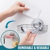 TAILI SuctionSoap Dish with Hooks, Soap Holder for Shower Wall,