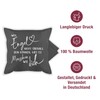 Shirtracer Cushion Cover - Statement Cushion with Sayings - Because