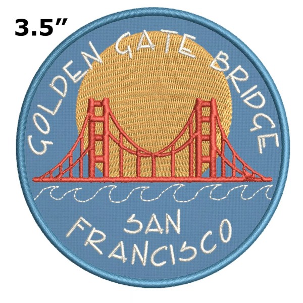 Athena Brands GOLDEN GATE BRIDGE Patch Embroidered Iron-On Applique Travel