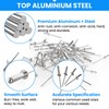 SDTC Tech 400pcs Sliver Pop Rivets Assortment Kit, 9 Sizes