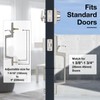 Brightify Satin Nickel Front Door Handle, Satin Nickel Door Handle