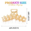 CASDRE Star Hair Claw Clips Metal Medium Hair Clips for