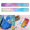 Amazleer 2 Pack Flexible Plastic Rulers 30cm/15cm, Unbreakable Bendable Shatterproof