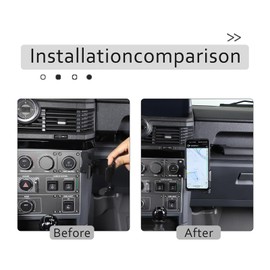 DIYUCAR Car Phone Holder Compatible with Ineos Grenadier 2020-2024 Center Console Navigation Phone Holder Water Cup Holder Drink Stand