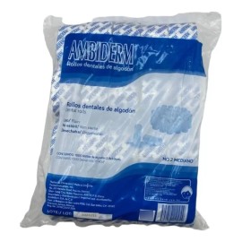 Rollo De Algodón Dental Ambiderm Bolsa 1000 Pzas