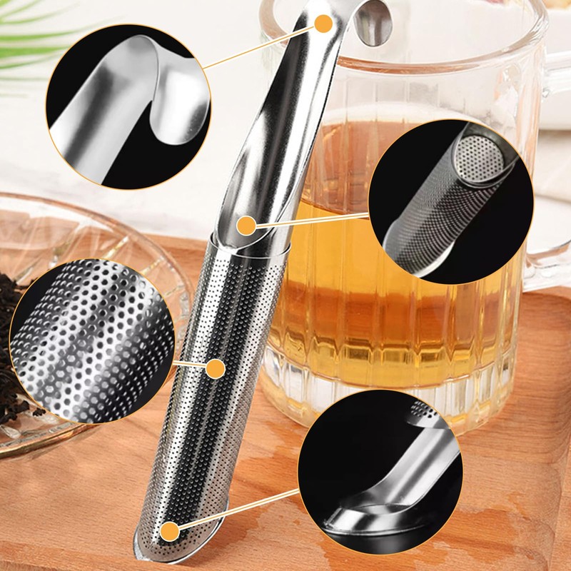 SANTUO 2 PCS Tea Strainers for Loose Tea, Stainless Steel
