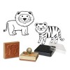 Crea lign' CL153 Les animaux de la Savane Wooden Case