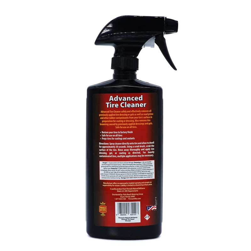 Pinnacle Natural Brilliance Advanced Tire Cleaner | Powerful Wheel &