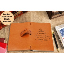 Travel Memory Record-As New Advertures Begin,the Dad jokes Won't End-Travel Enthusiast Gift-Travel Gift-Camper Gift-Birthday Christmas Graduation Retirement Gift-Refillable Travel Photo Diary Journal