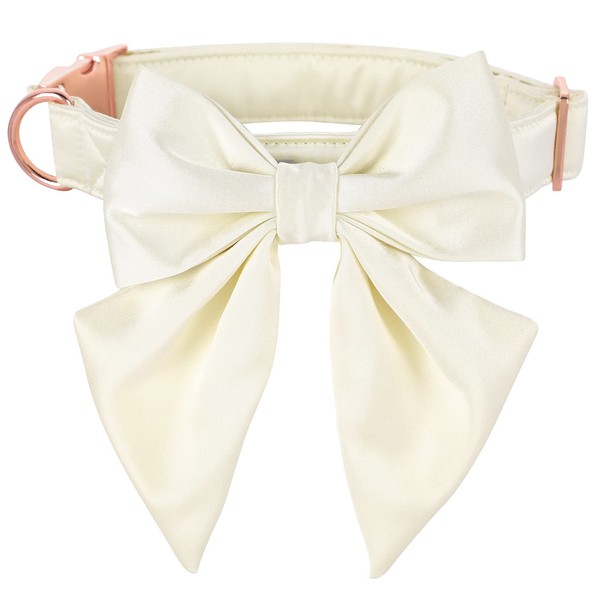 Lionet Paws Bowtie Dog Collar - Comfortable Silk Dog Collar