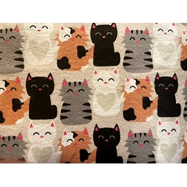 'NUGGLEBUDDY New! Microwavable Moist Heat & Aromatherapy Organic Rice Pack for Cat Lovers!. Darling Sweet Kittens Flannel Fabric. Sweet Lavender Aromatherapy!