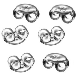3 Pairs of Stud Earrings 5.5 mm 925 Sterling Silver Stamped and Nickel-Free in Jeweller's Quality