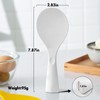 FireKylin Silicone Standing Rice Spatula with Non-Stick Paddle, Heat Resistant