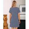 Lovasy Nightdresses for Women UK Cotton Nightdresses&Nightshirts Stripe Ladies Nighties