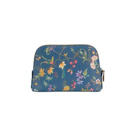 Pip Studio Petites Fleurs Triangle Cosmetic Bag, Dark Blue, Small