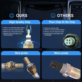 4Pc 234-4668 234-4256 O2 Oxygen Sensor Compatible with GMC Yukon 2008-2014 Chevy Silverado 1500 Upstream Downstream