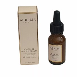 Aurelia London Revitalise & Glow Serum Probiotic Hibiscus 0.5 oz. 15 ml. NIB