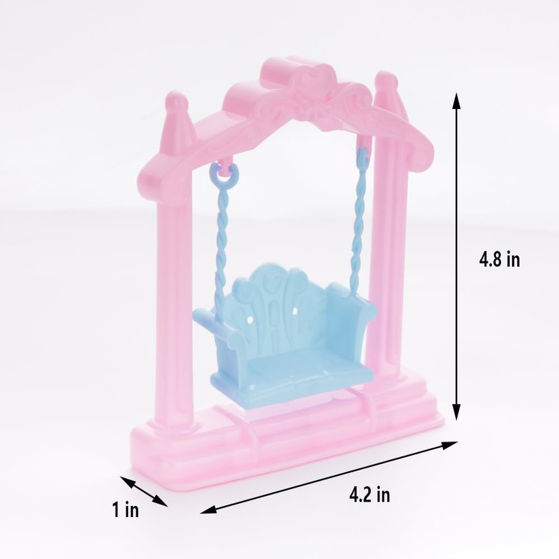 LIUZONGIN 2 Pack Mini Swing Hermit Crab Climbing Toy Terrarium