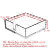 IEEK Acrylic Luncheon Napkin Holder,Decorative Napkin Tray for Dining Table